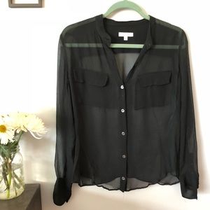 Equipment sheer button down